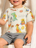 Children's Animal Print Crew Neck T-Shirt