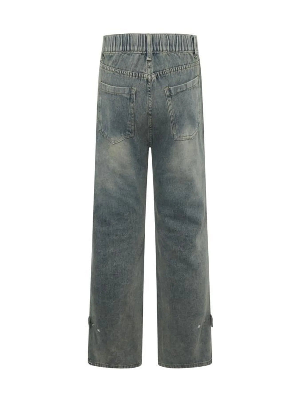 Men's High Waist Wide Leg Jeans