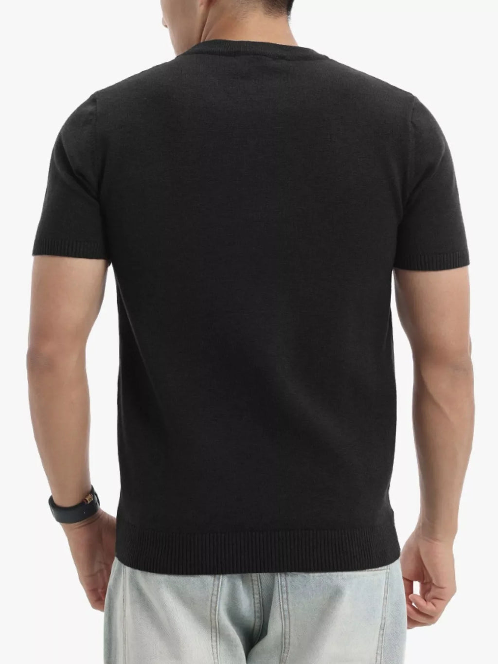 Men's Plus Size Casual Short Sleeve Knit Top