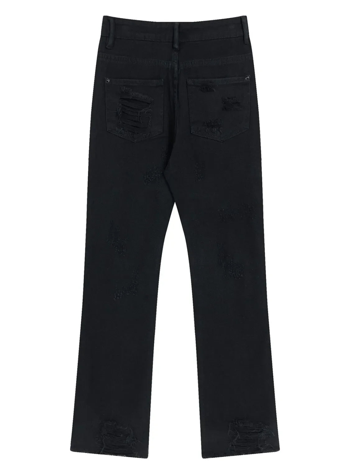 Men's Distressed Straight Leg Jeans