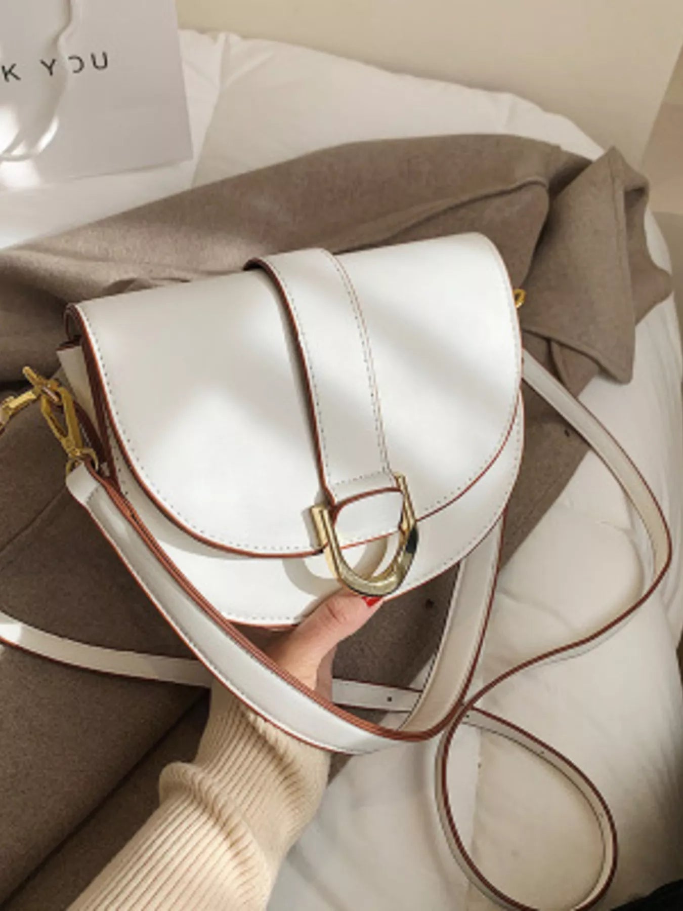 Buckle Flap Crossbody Bag