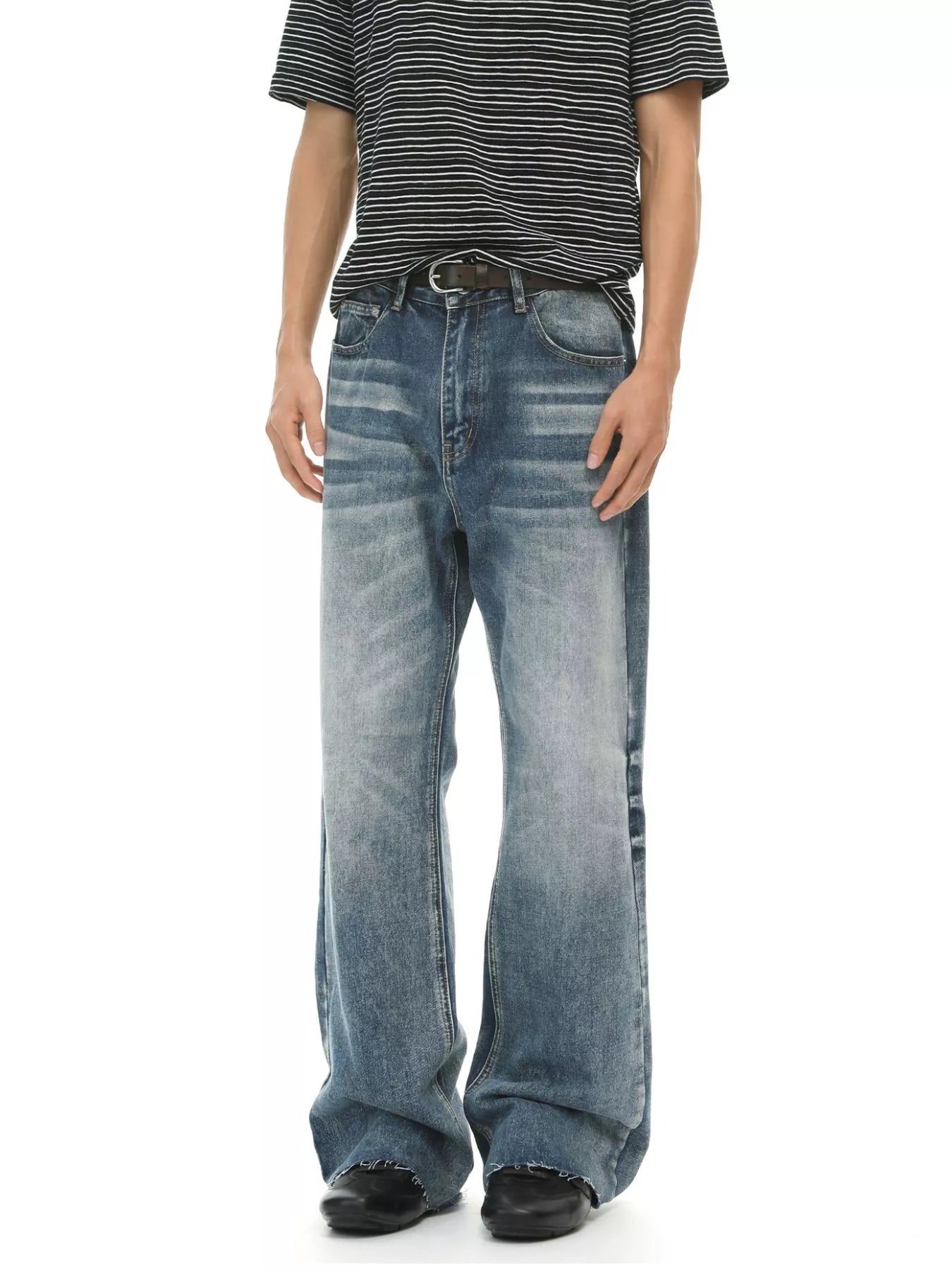 Men's Vintage Wash Flare Jeans