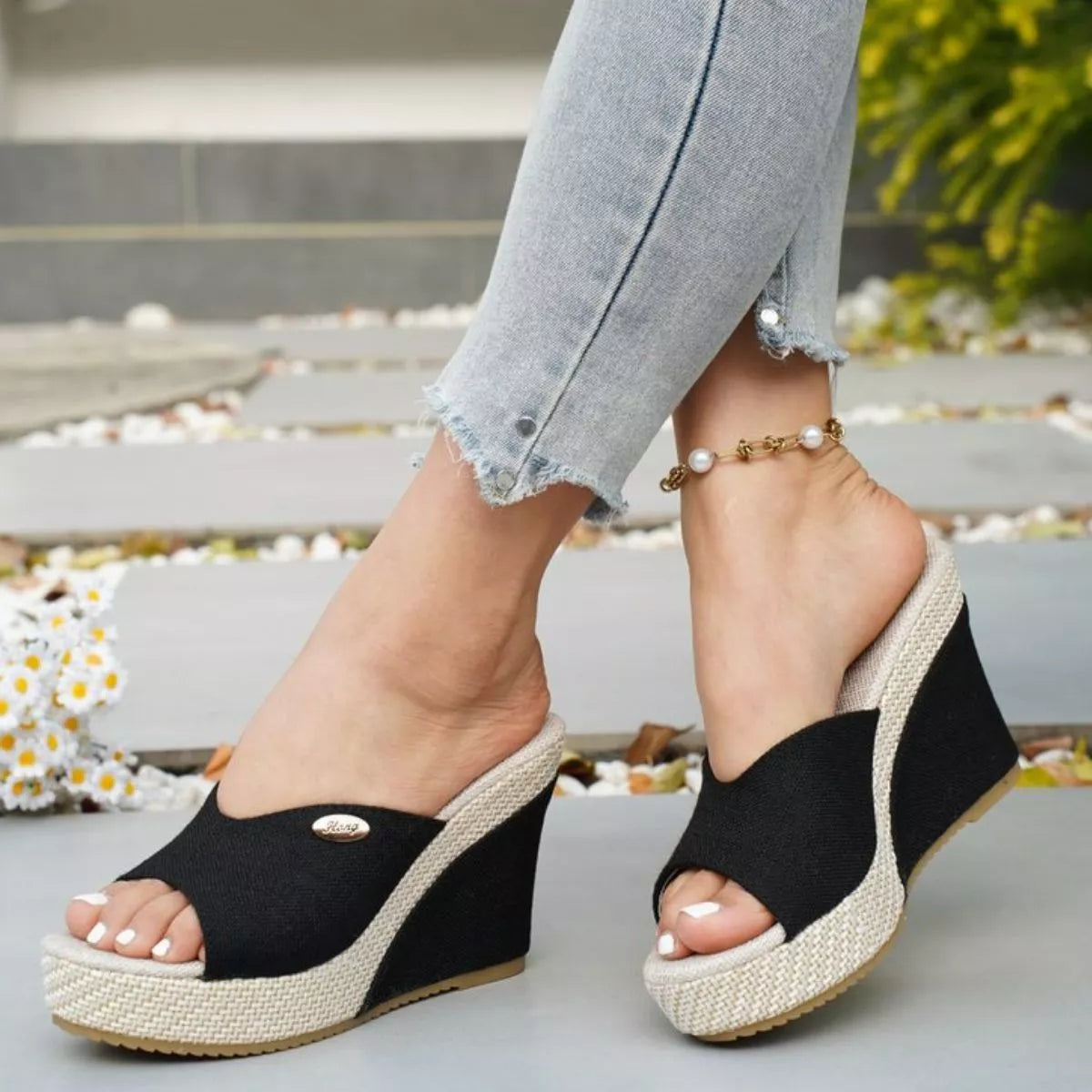 Open Toe Wedge Sandals