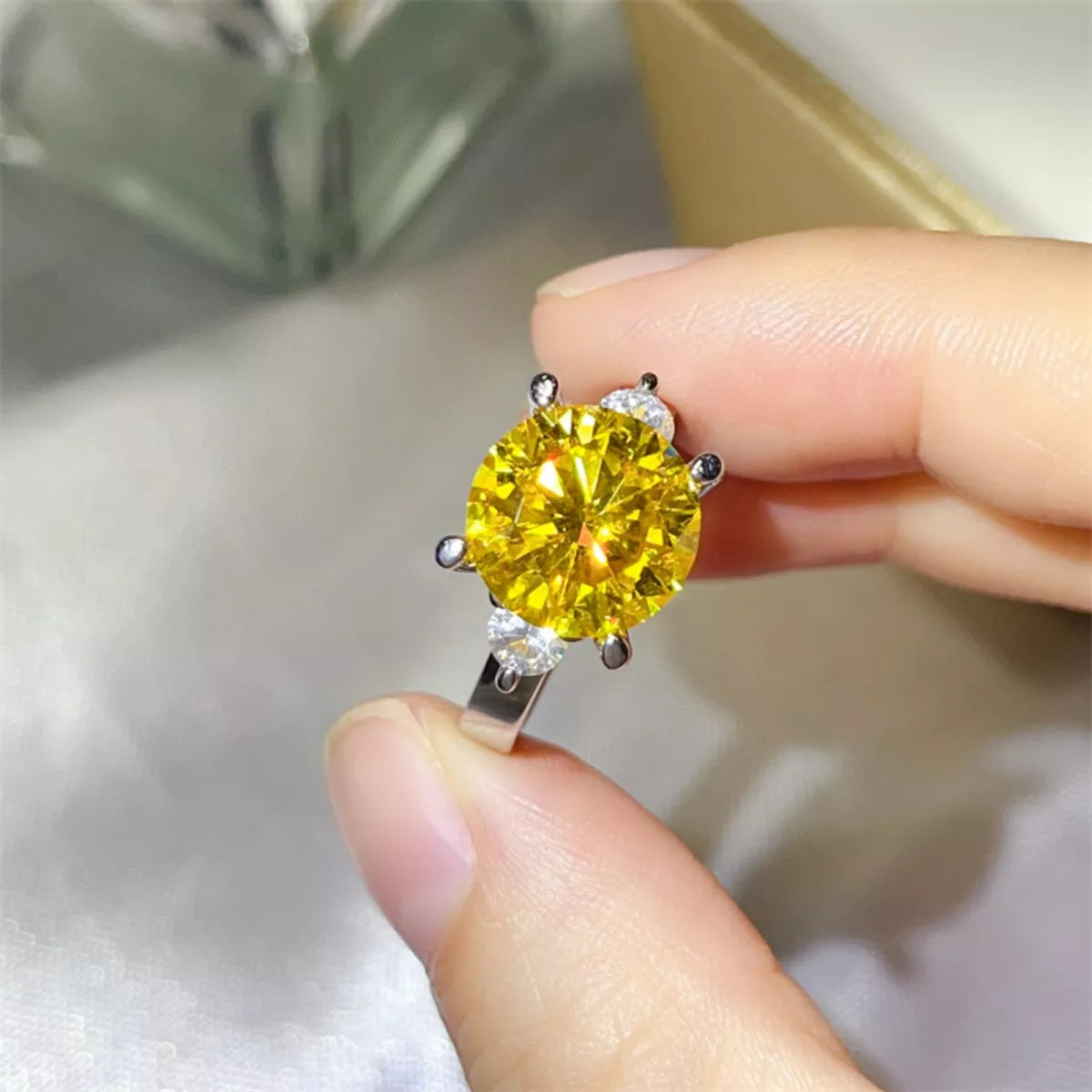 5 Carat Moissanite 925 Sterling Silver Ring