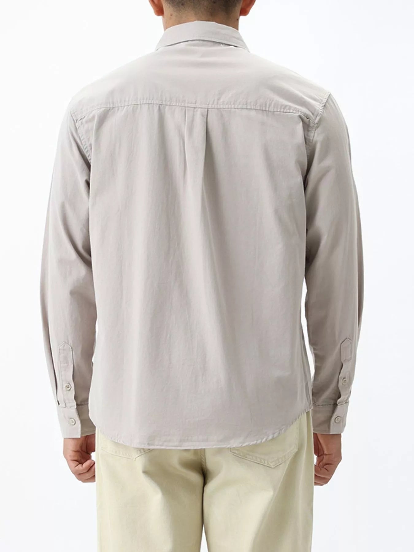 Men's Plus Size Button Down Long Sleeve Shirt