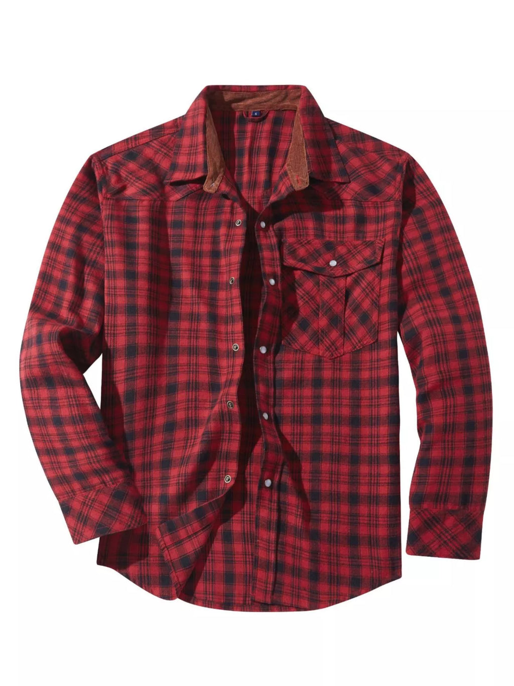 Men's Vintage Plaid Button Up Shirt