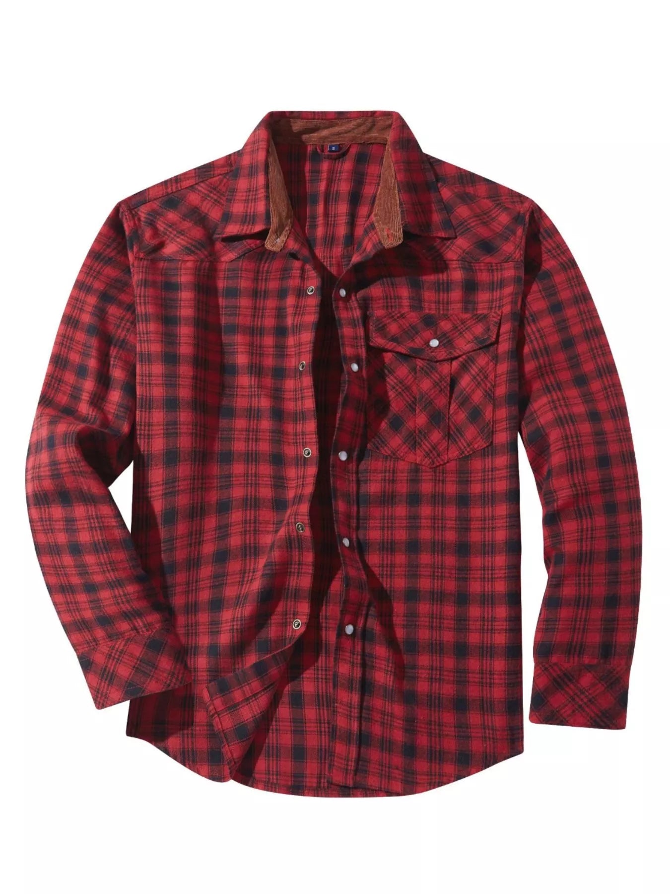 Men's Vintage Plaid Button Up Shirt