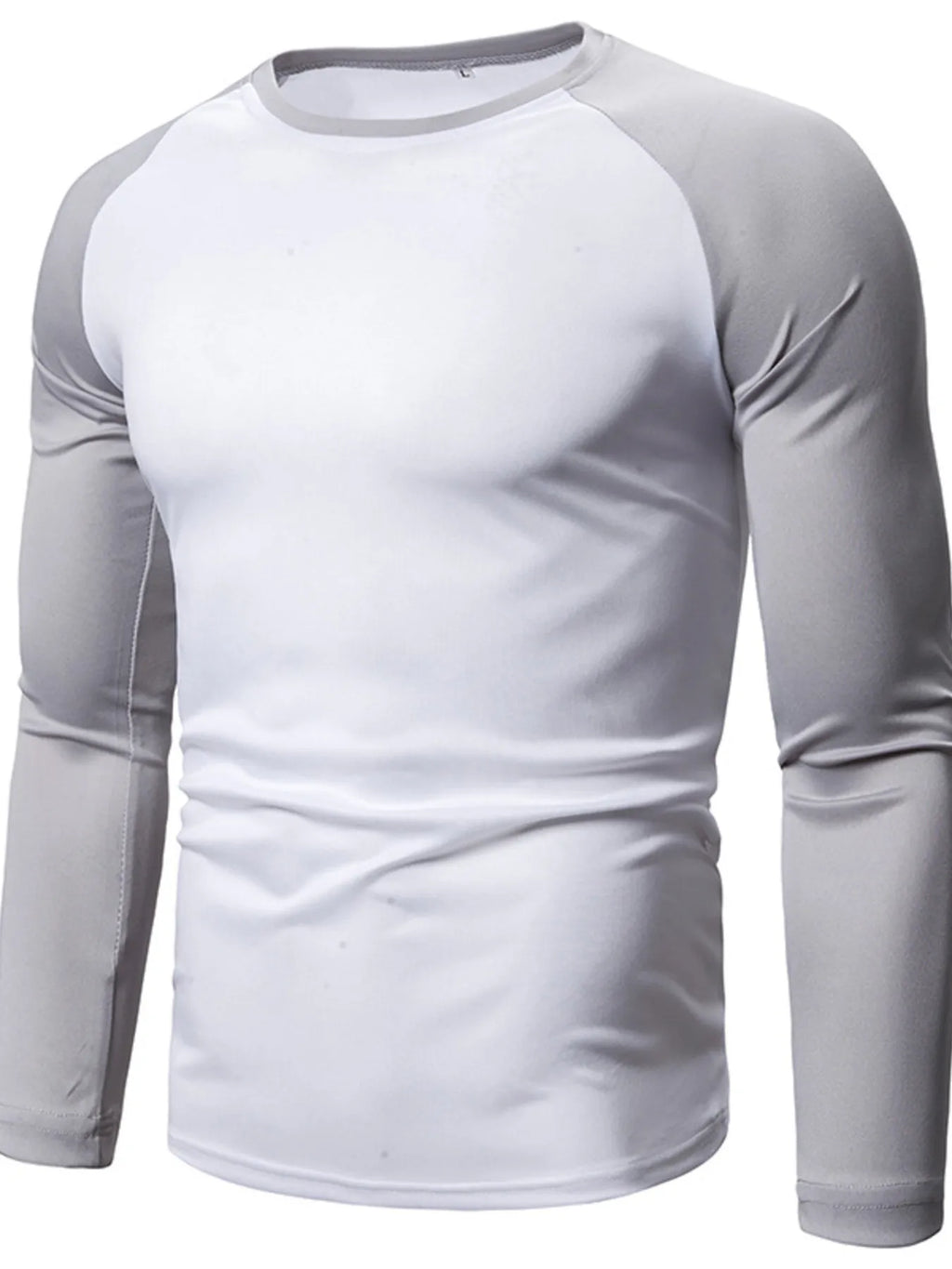 Men's Plus Size Round Neck Raglan Sleeve T-Shirt