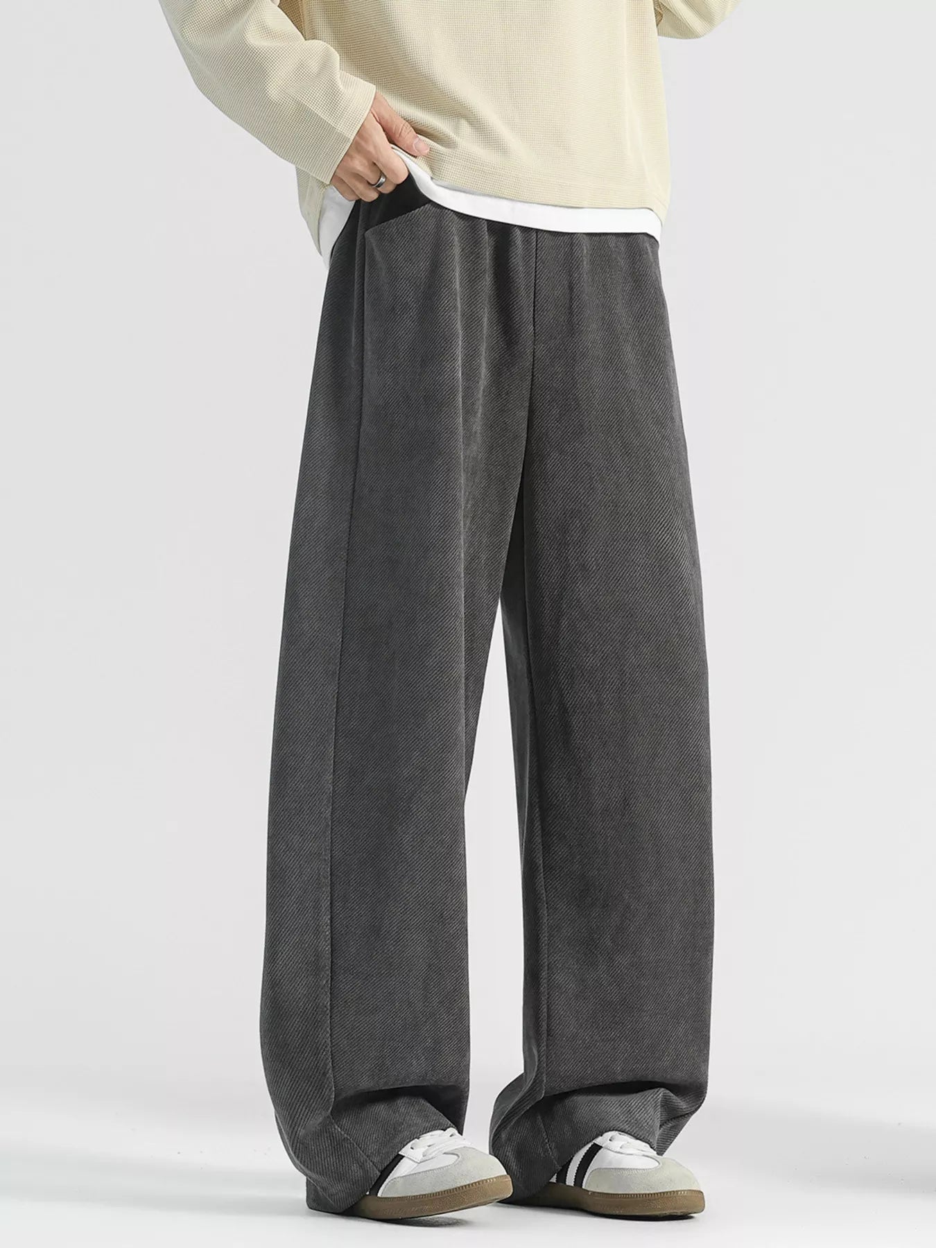 Men's Plus Size Loose Fit Corduroy Pants