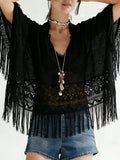 Lace Fringe Cover-Up
