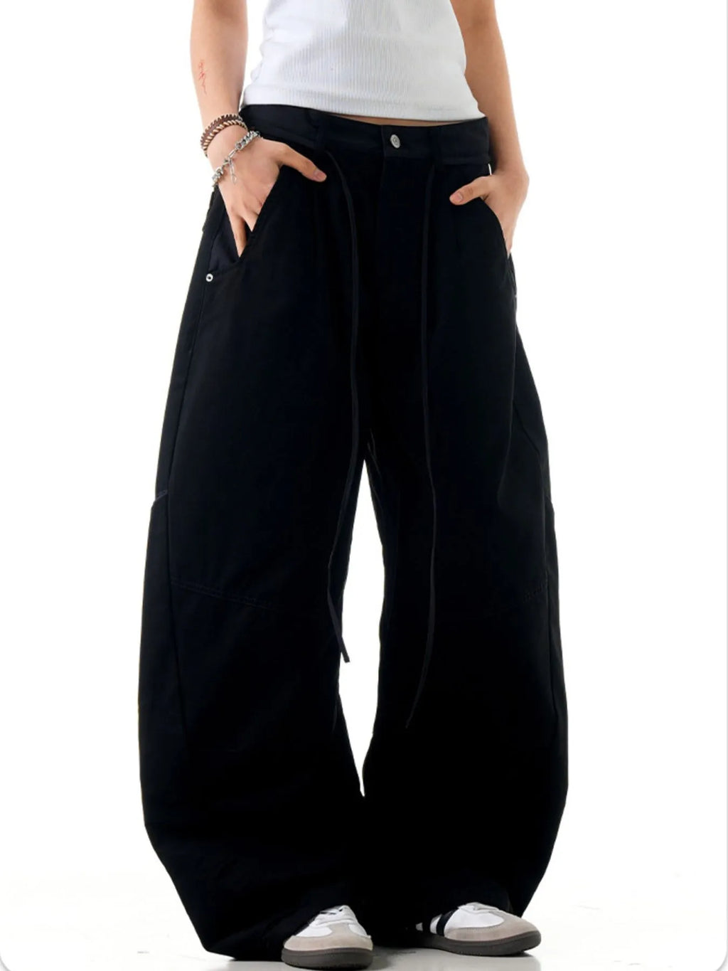 Men's Pocketed Wide Leg Pants