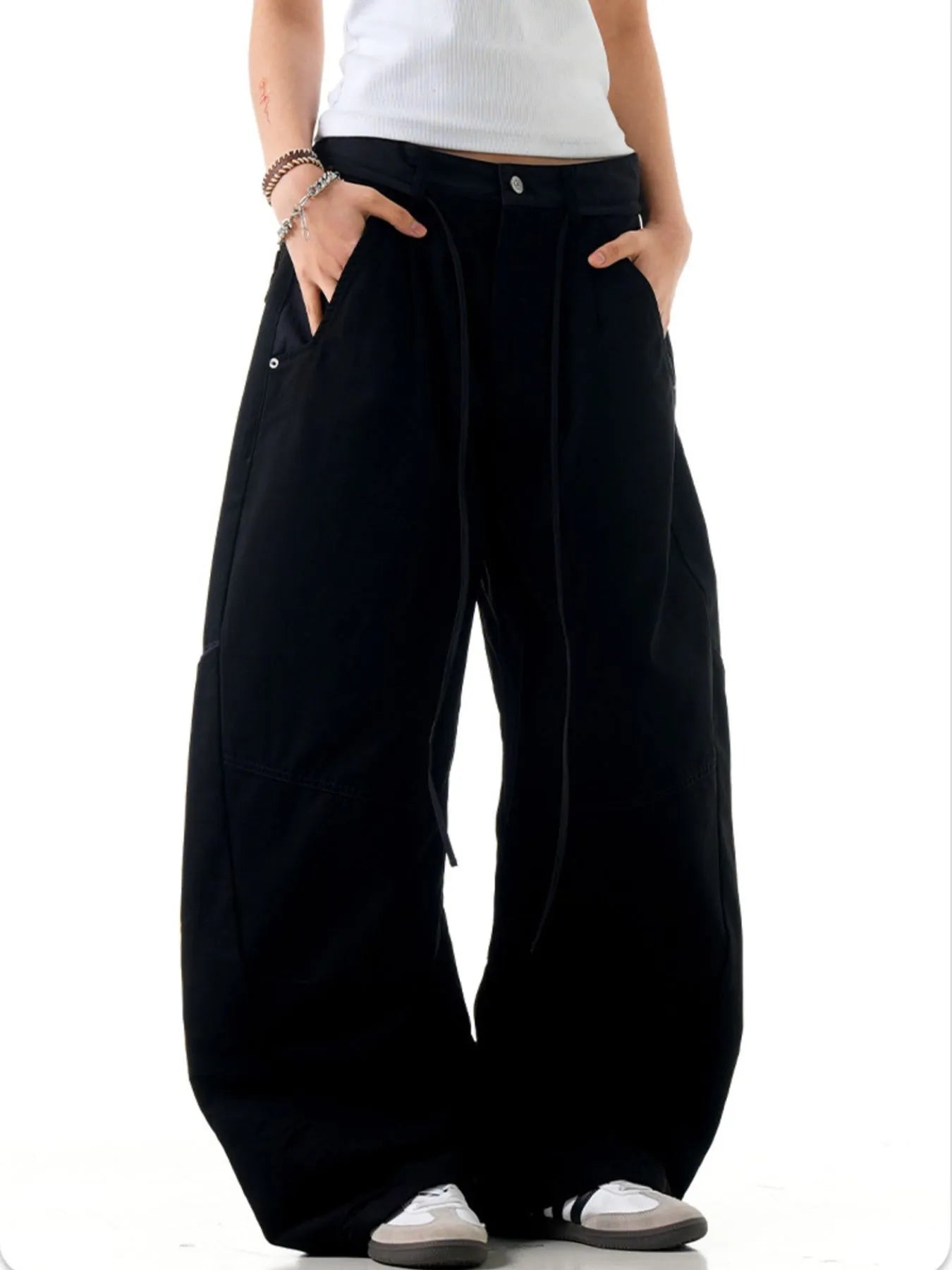 Men's Pocketed Wide Leg Pants