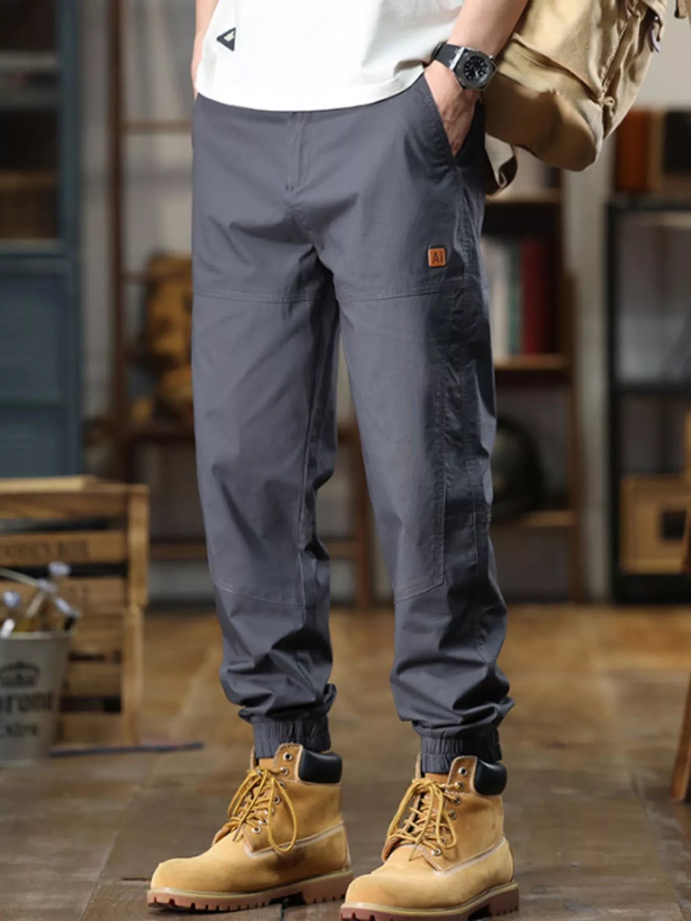 Men's Full Size Wide Leg Pants Plus Size