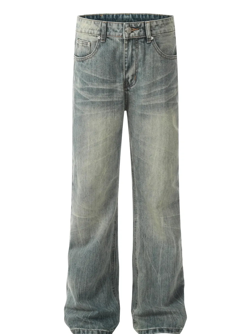Men's Vintage Wash Straight Leg Jeans