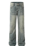 Men's Vintage Wash Straight Leg Jeans