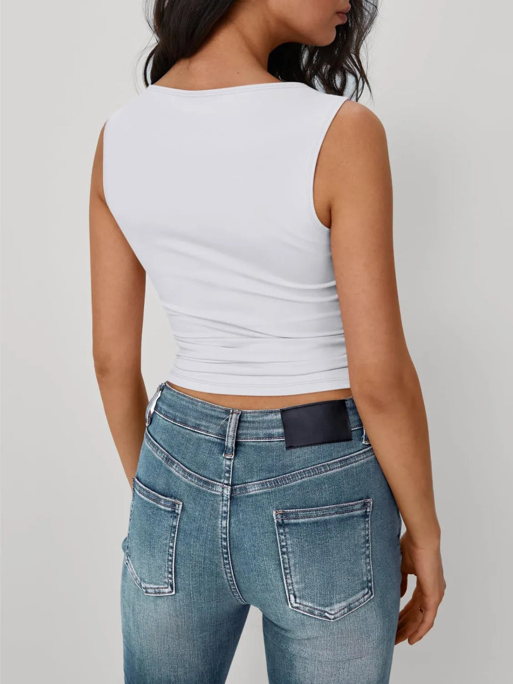 Solid Round Neck Tank