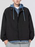 Men's Plus Size Casual Lightweight Windbreaker Jacket