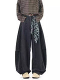 Men's Full Size Wide Leg Vintage Wash Jeans Plus Size