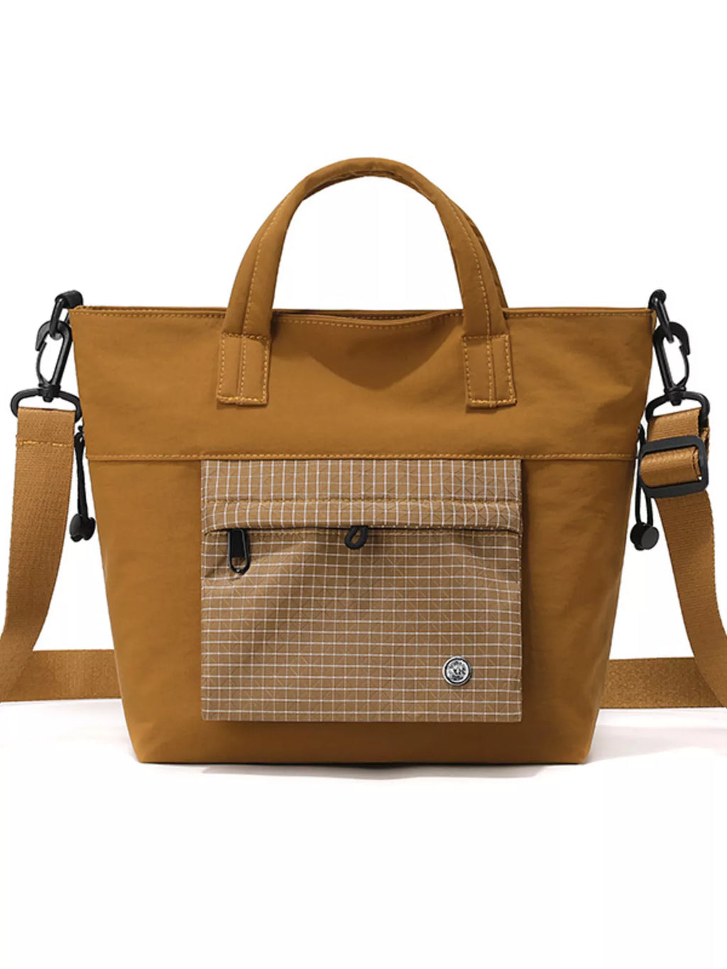 Plaid Nylon Crossbody Bag