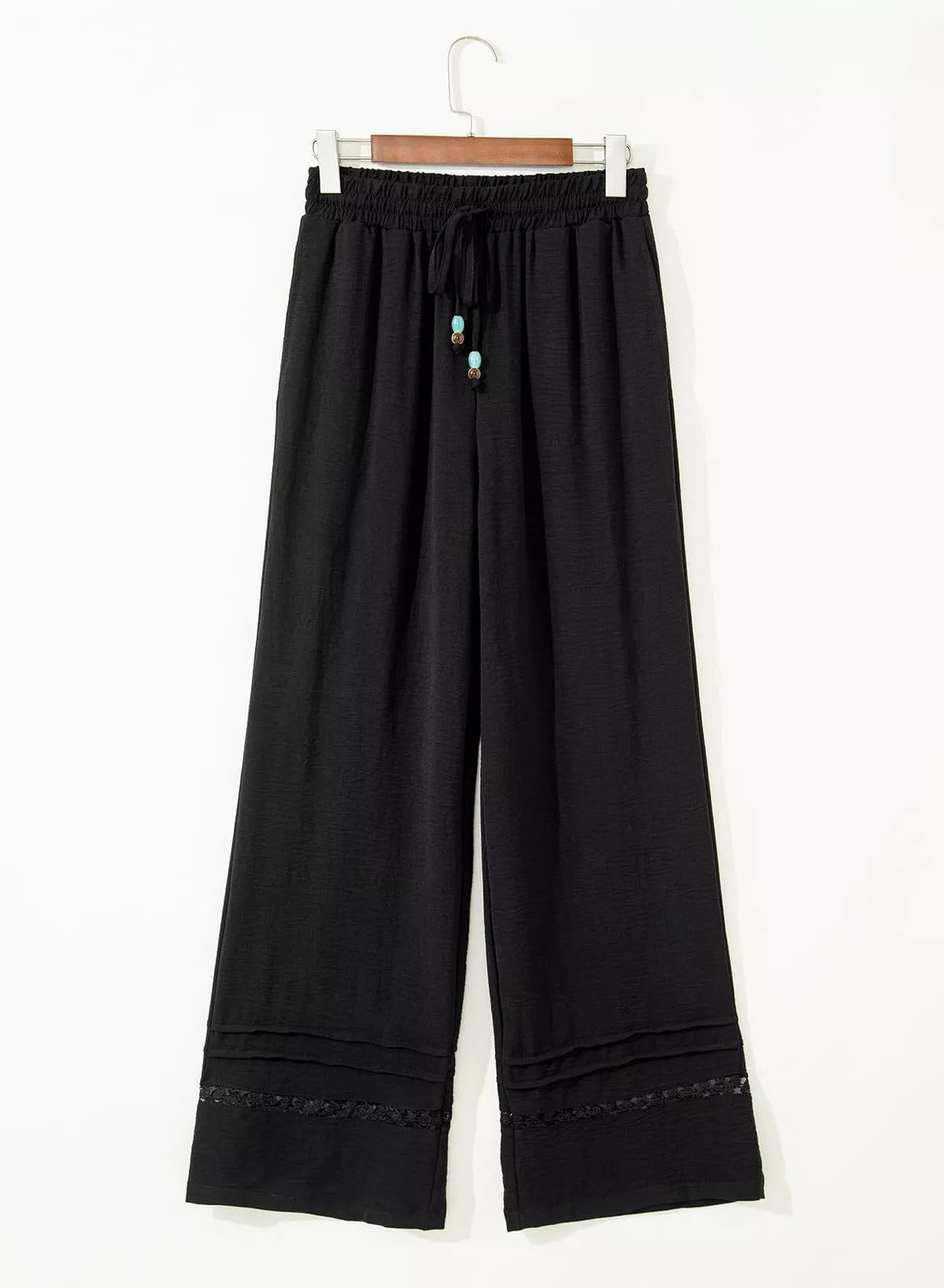 Casual Wide Leg Drawstring Pants