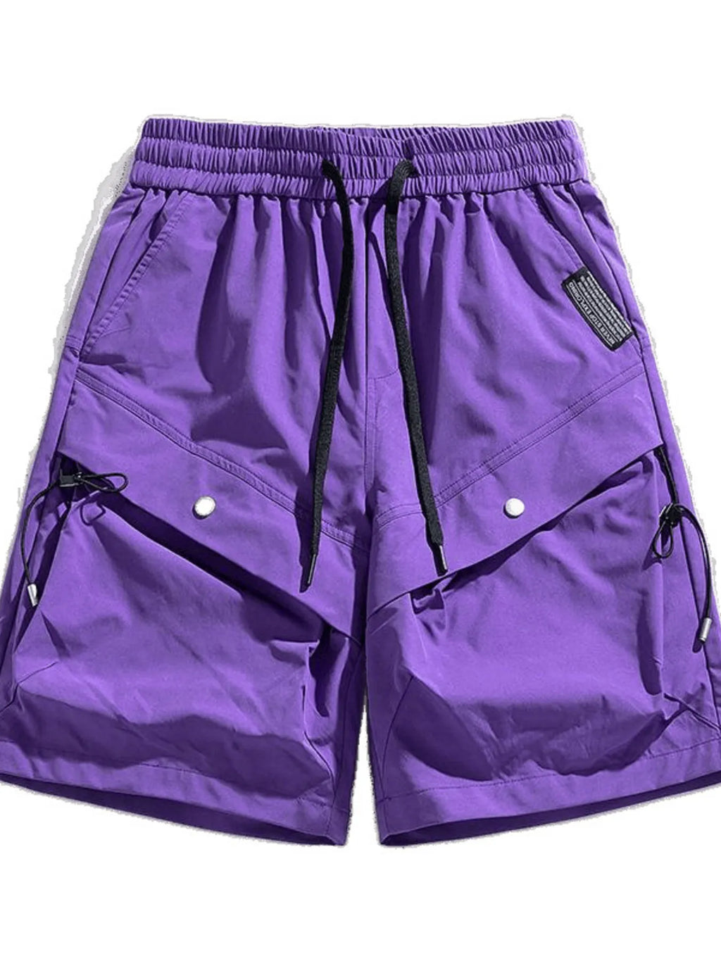 Men's Plus Size Drawstring Pocketed Shorts