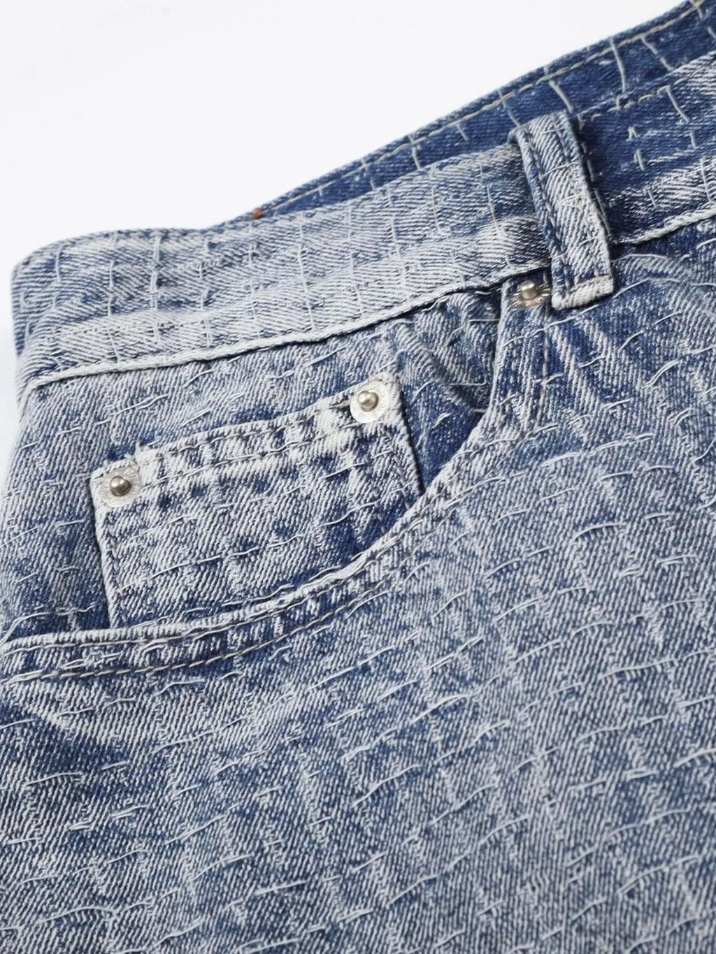Men's Wide Leg Denim Capris