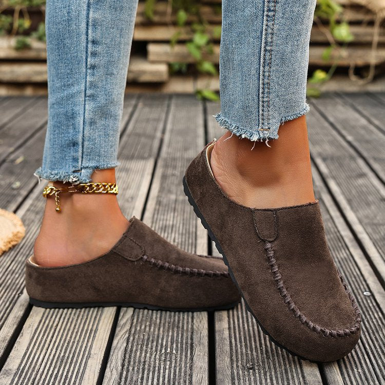 Round Toe Slip-Ons