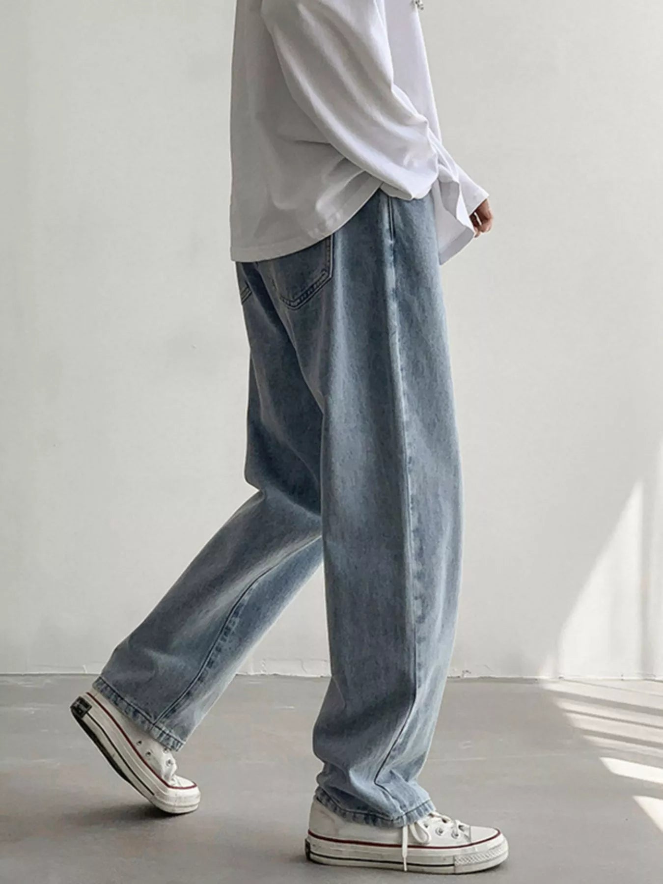 Men's Wash Loose Fit Jeans