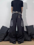 Men's Full Size Wide Leg Cargo Jeans Plus Size