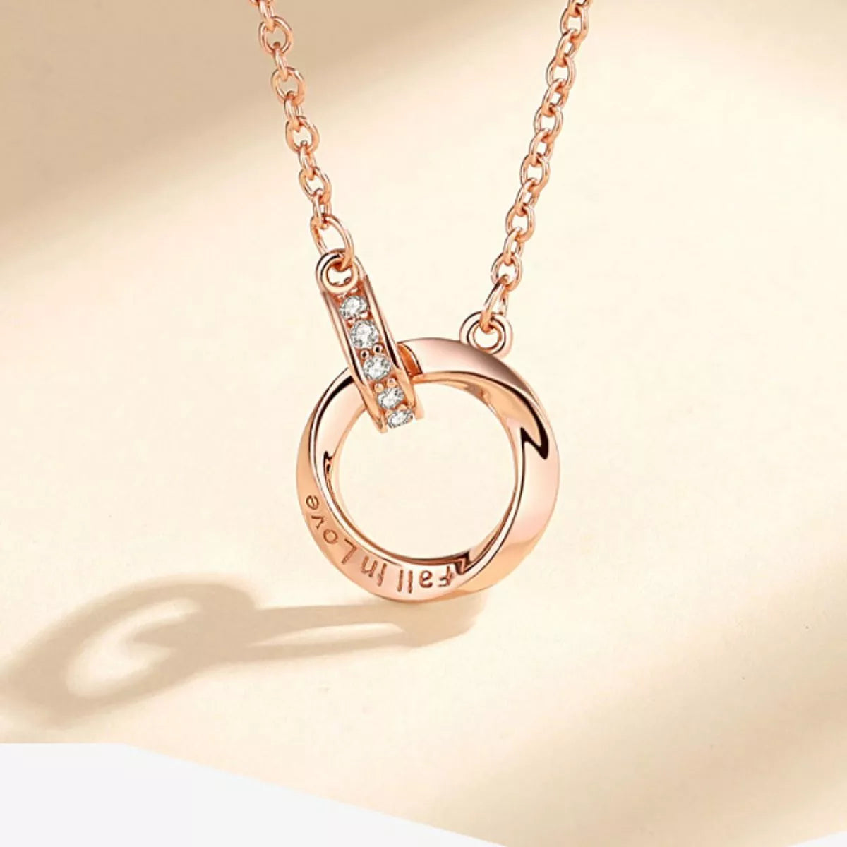 18K Rose Gold-Plated 925 Sterling Silver Necklace