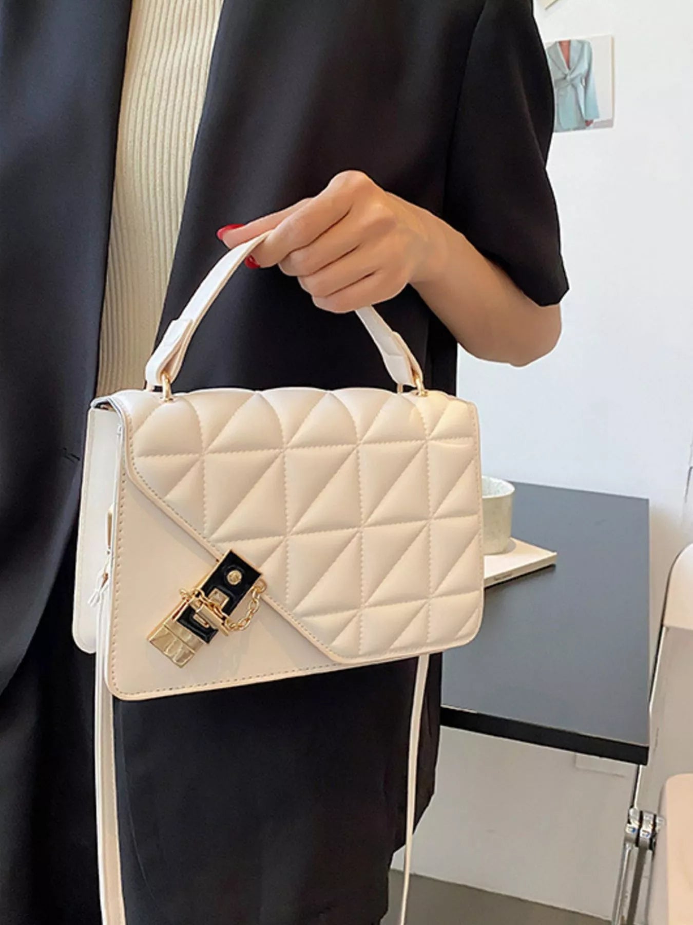 Quilted Flap Crossbody Bag
