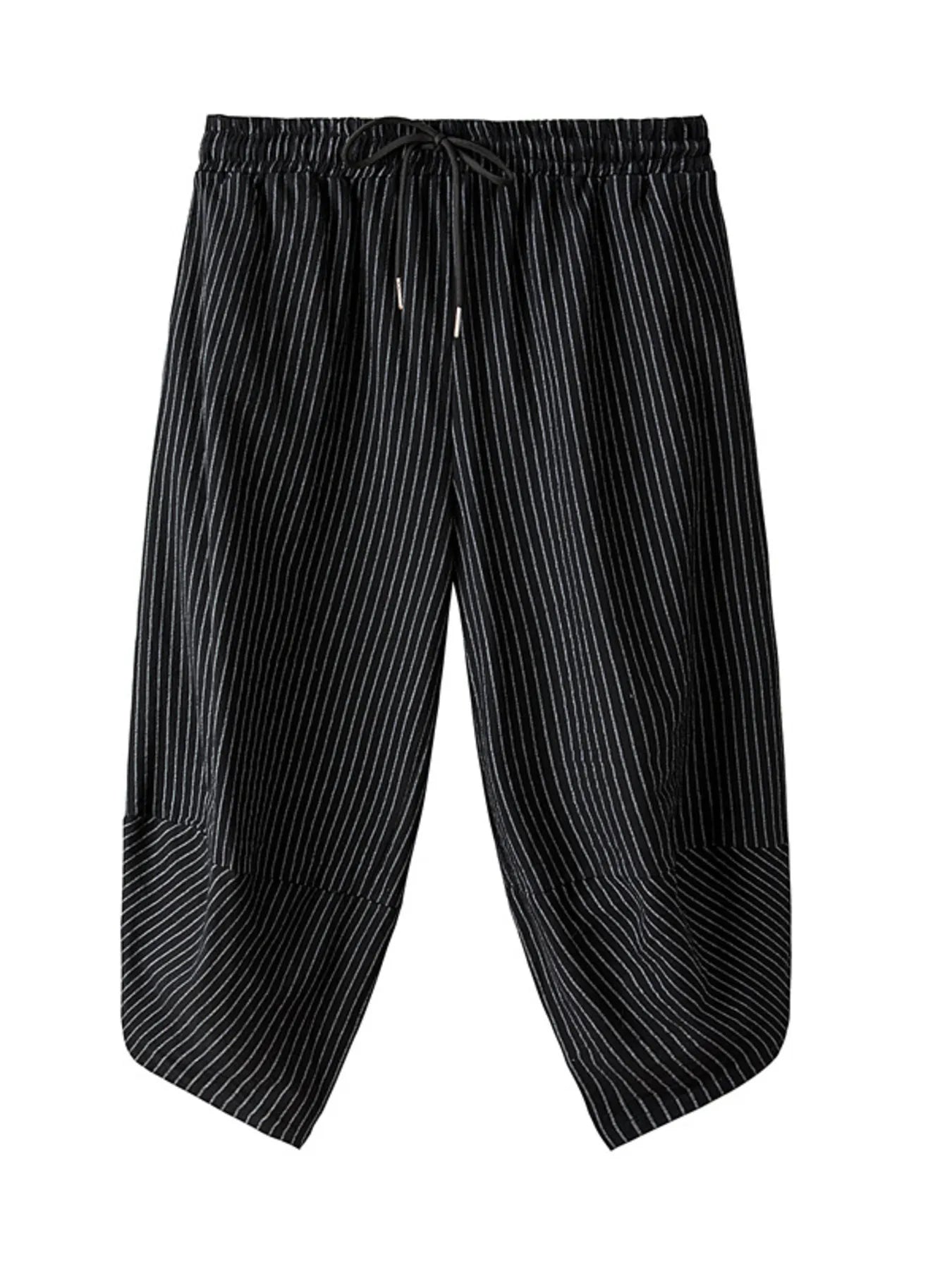 Men's Plus Size Striped Wide Leg Pants