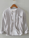 Men's Full Size Button Up Long Sleeve Shirt Plus Size