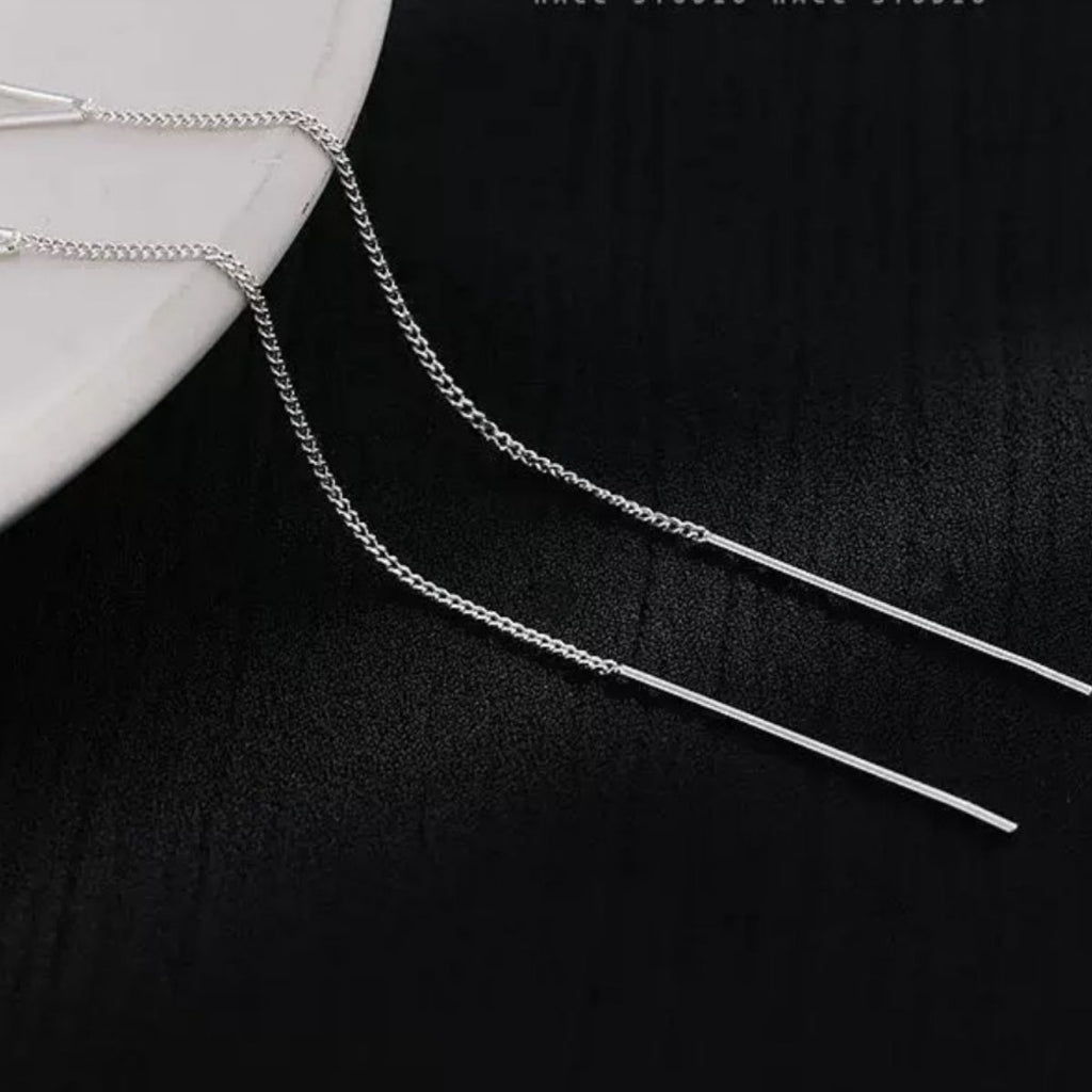 925 Sterling Silver Chain Earrings