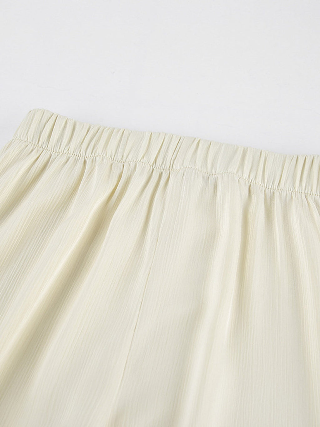 Texture Shirt and Wide-Leg Pants Set