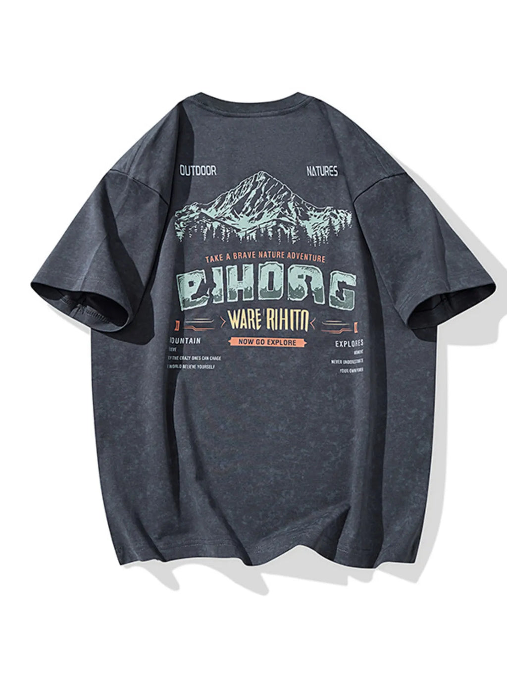 Men's Plus Size Round Neck Half Sleeve T-Shirt