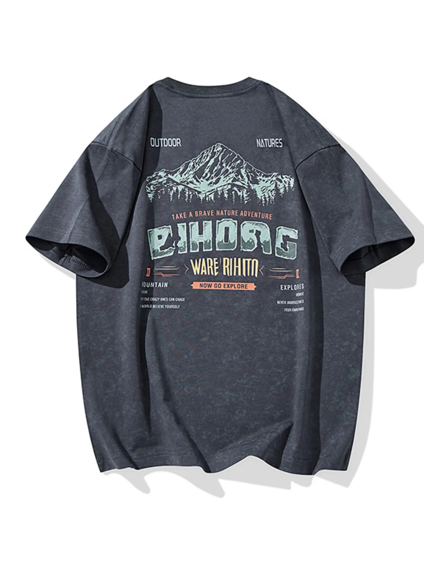 Men's Plus Size Round Neck Half Sleeve T-Shirt