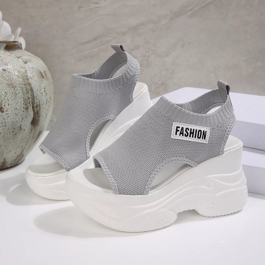 Open Toe Platform Wedge Sandals