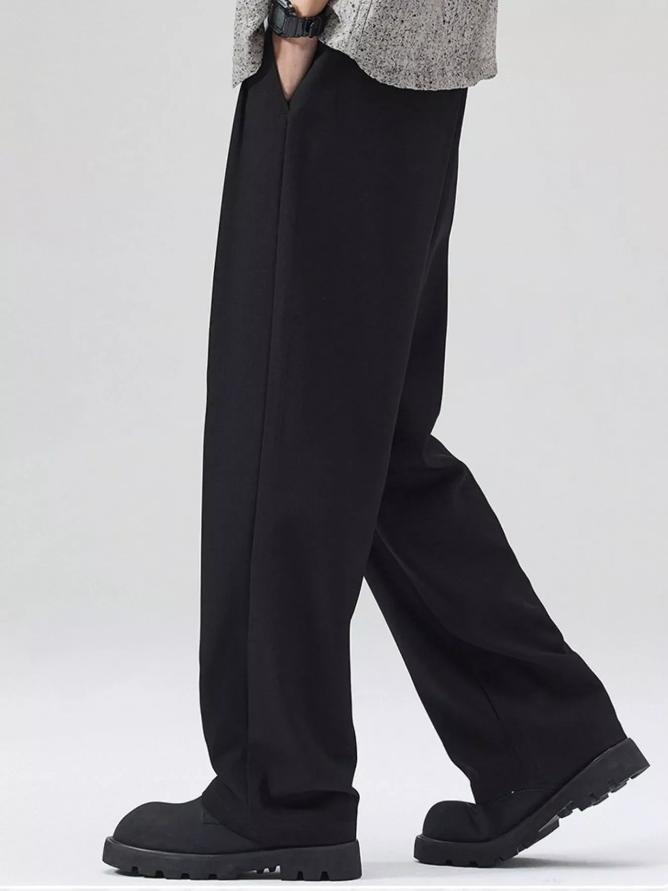Men's Full Size Wide Leg Pants Plus Size