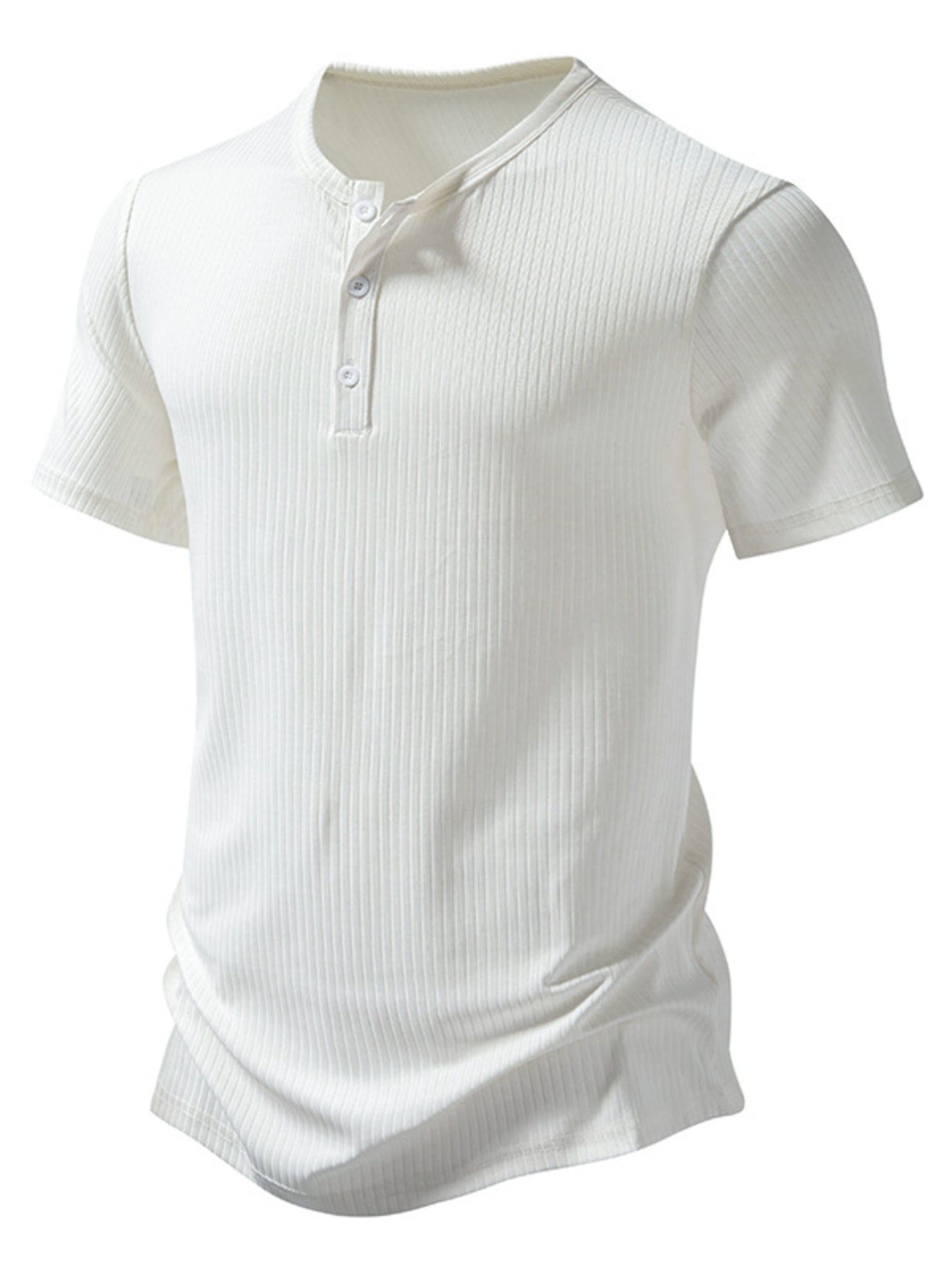 Men's Button Detail Short Sleeve T-Shirt