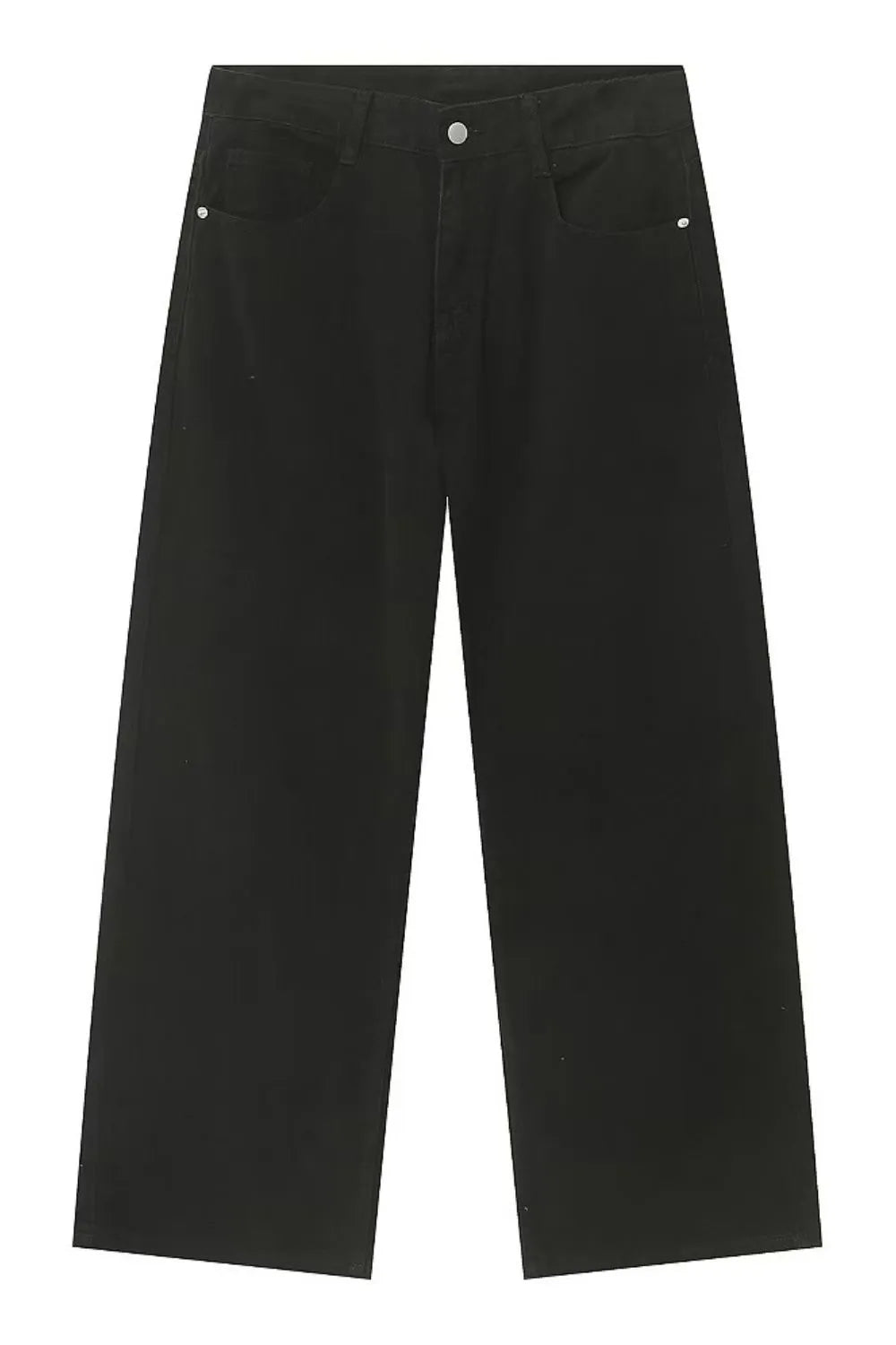 Pocketed Wide Leg Men's Jeans