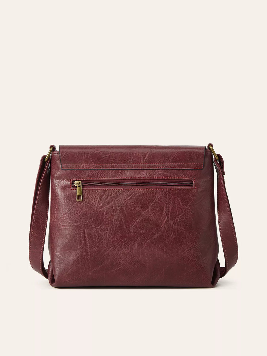Vintage Buckle Flap Crossbody Bag