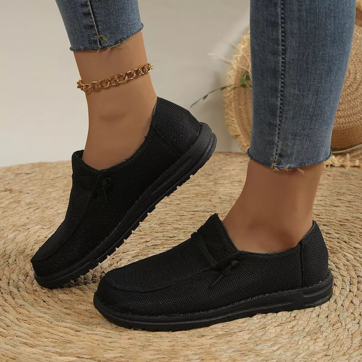 Round Toe Slip-Ons