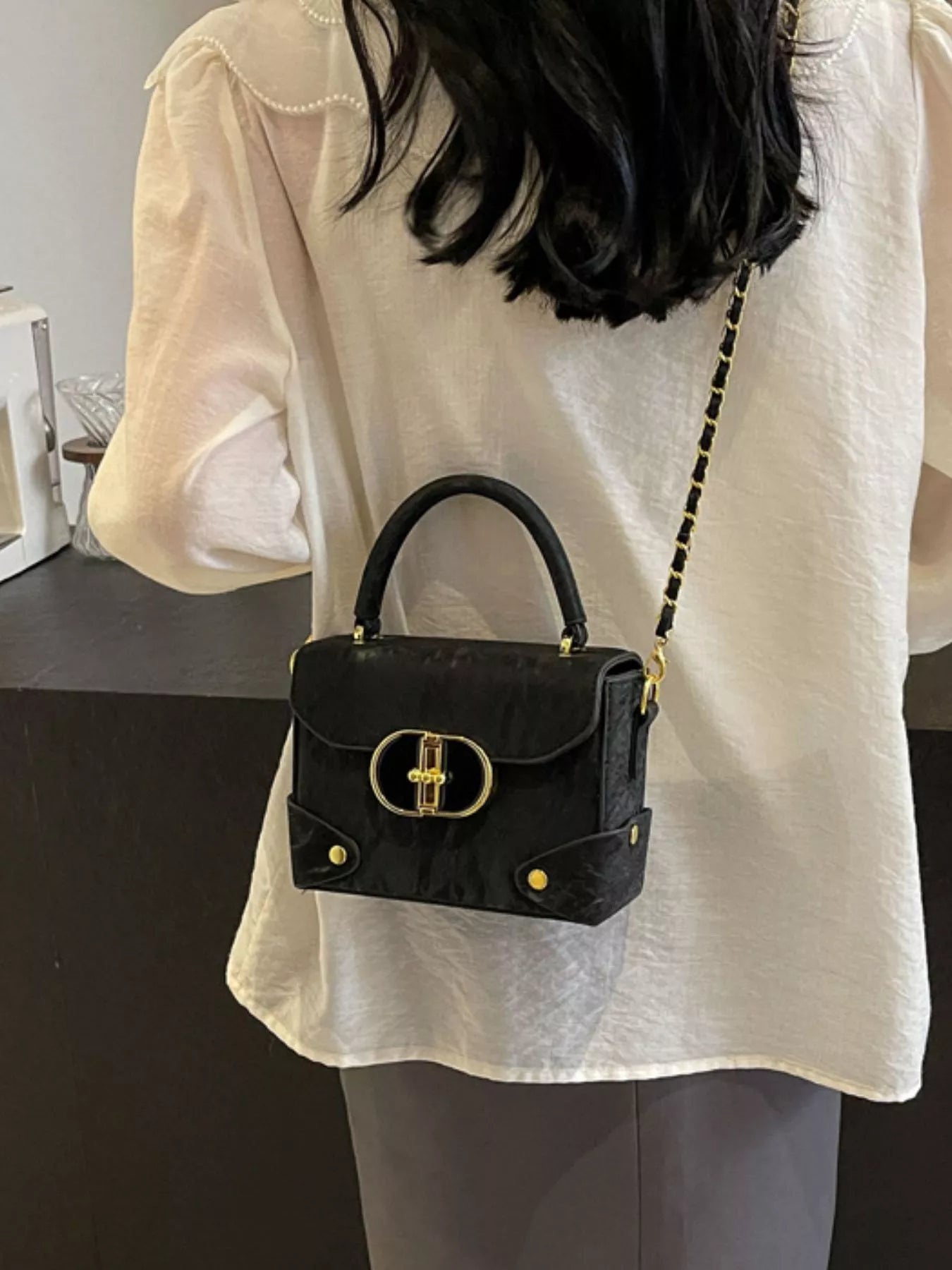 Top Handle Crossbody Bag