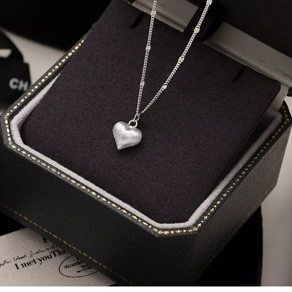 925 Sterling Silver Heart Necklace