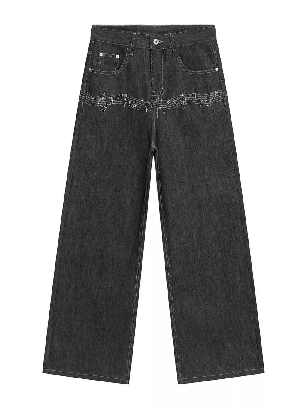 Men's Loose Fit Wash Jeans