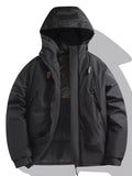Men's Full Size Hooded Padded Winter Coat Plus Size