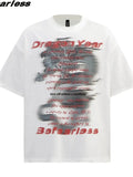 Men's Oversized Dragon Graphic T-Shirt