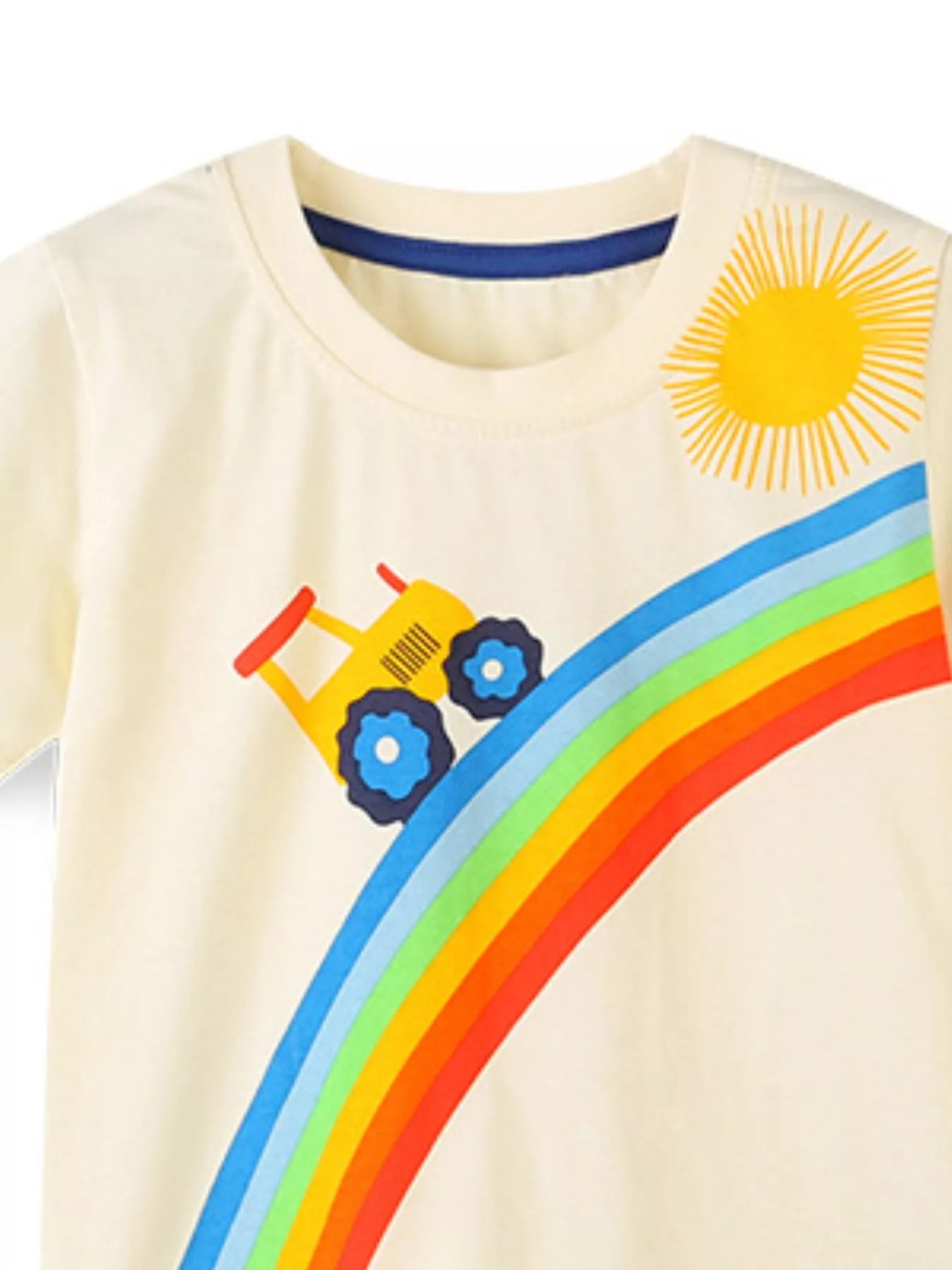 Kids' Tractor Rainbow Tee and Shorts Set