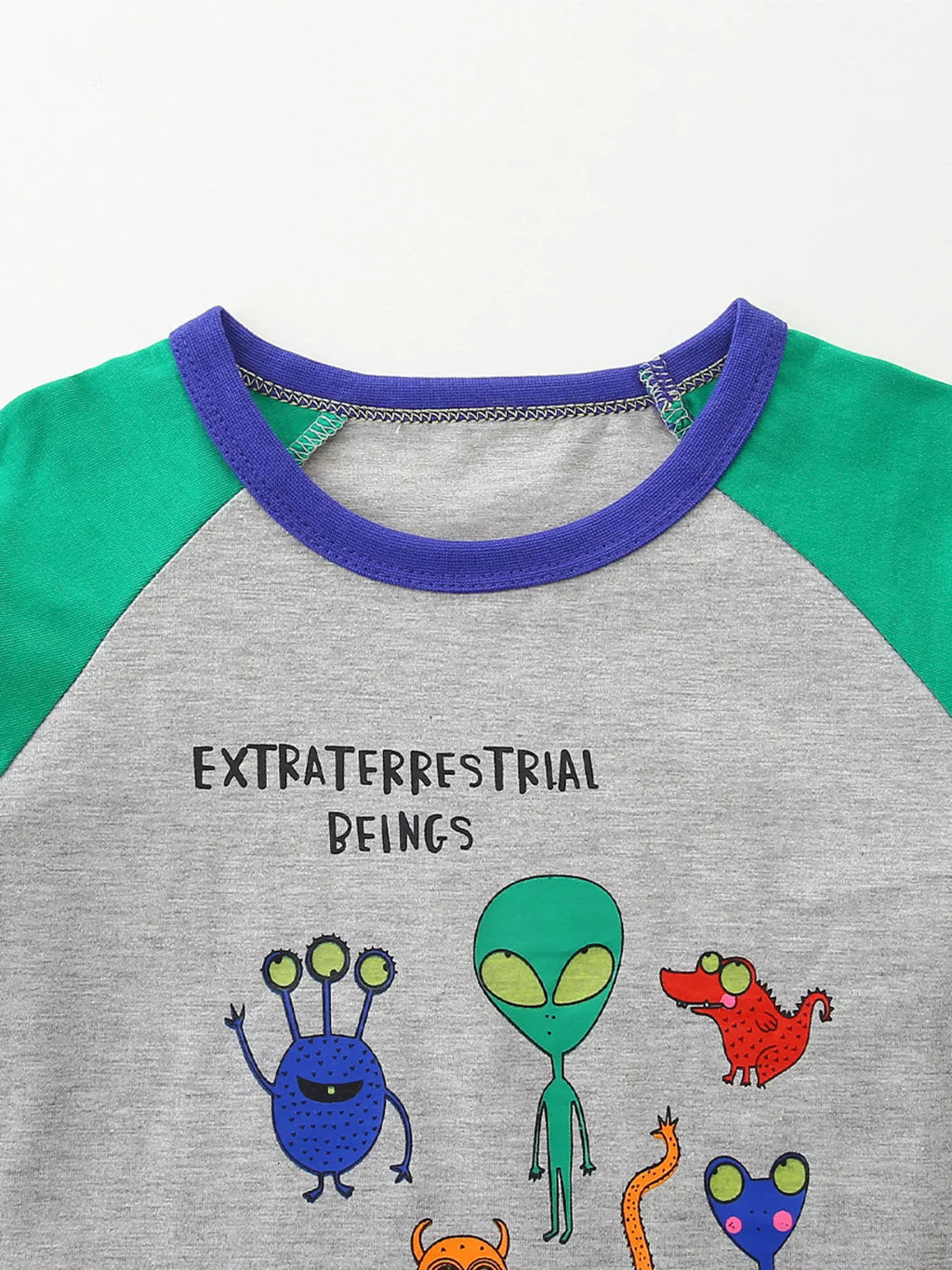 Children's "Extraterrestrial Beings" Graphic Long Sleeve T-Shirt